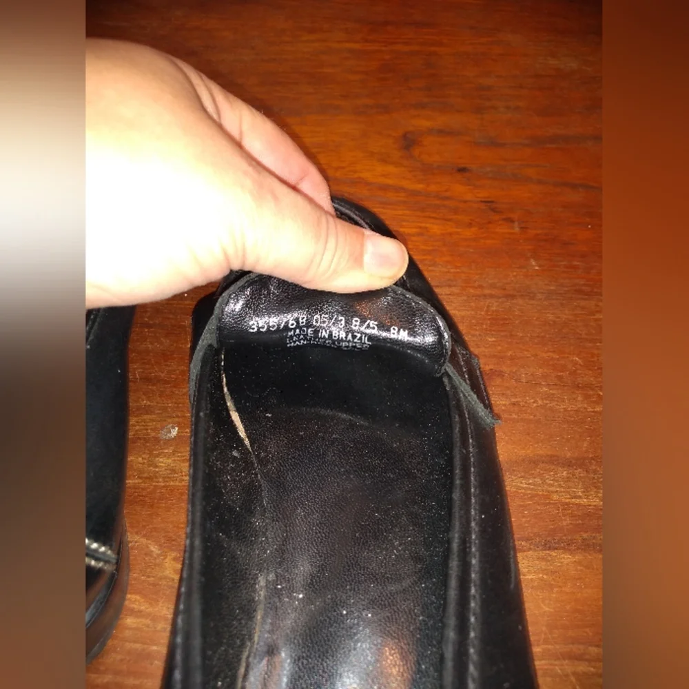 Franco Sarto Women's Black Leather Loafers, Size 8M, Made in Brazil - Picture 8 of 13